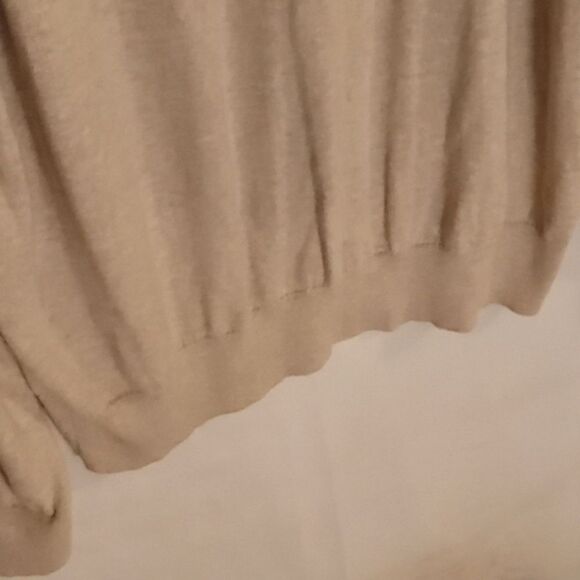 J. Crew Ragland 100% Cotton Oatmeal Half-zip Sweater - Picture 5 of 6